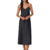 Lauren Ralph Lauren Satin V-Neck Sleeveless Maxi Gown | Dresses