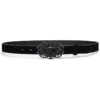 Lauren Ralph Lauren Stone-Buckle Suede Skinny Belt | Belts