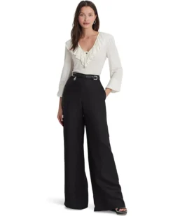 Lauren Ralph Lauren Ruffle-Trim Jersey Tie-Neck Top | Shirts & Tops -Lauren Ralph Store 610fxBbEb L. AC SR736920