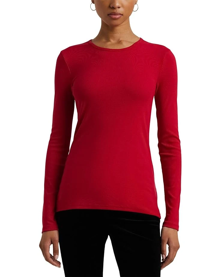 Lauren Ralph Lauren Cotton-Blend Long-Sleeve Top | Shirts & Tops 4 Lauren Ralph Lauren Cotton-Blend Long-Sleeve Top | Shirts & Tops - Image 4