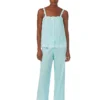 Lauren Ralph Lauren Eyelet Trimmed Ankle Pants PJ Set | Sleepwear