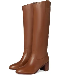 Lauren Ralph Lauren Carla Burnished Leather Tall Boots