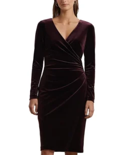 Lauren Ralph Lauren Stretch Velvet Surplice Dress | Dresses -Lauren Ralph Store 614ynoOZAKL. AC SR736920