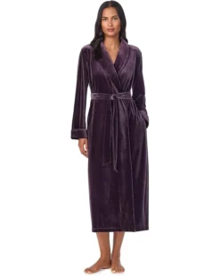 Lauren Ralph Lauren Velvet Long Shawl Collar Robe | Sleepwear
