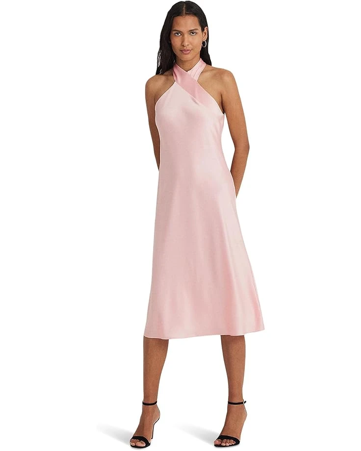 Lauren Ralph Lauren Satin Charmeuse Halter Cocktail Dress | Dresses 1 Lauren Ralph Lauren Satin Charmeuse Halter Cocktail Dress | Dresses