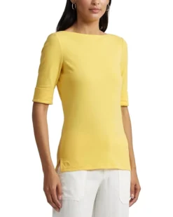 Lauren Ralph Lauren Stretch Cotton Boatneck Tee | Shirts & Tops -Lauren Ralph Store 61AlGwDsdFL. AC SR736920