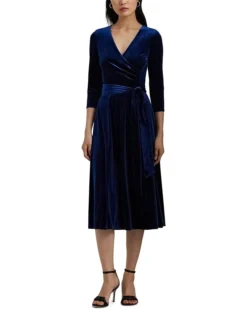 Lauren Ralph Lauren Surplice Velvet Dress | Dresses