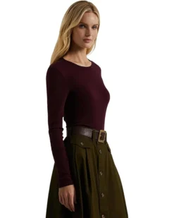 Lauren Ralph Lauren Cotton-Blend Long-Sleeve Top | Shirts & Tops 11 Lauren Ralph Lauren Cotton-Blend Long-Sleeve Top | Shirts & Tops -Lauren Ralph Store 61F6Sjjs74L. AC SR736920