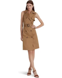 Lauren Ralph Lauren Micro-Sanded Twill Sleeveless Dress | Dresses