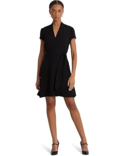 Lauren Ralph Lauren Belted Georgette Short Sleeve Dress | Dresses -Lauren Ralph Store 61Fu3UNrEZL. AC SR736920