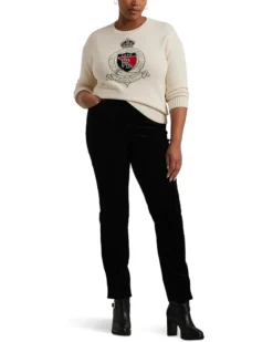Lauren Ralph Lauren Plus Size Intarsia-Knit Crest Cotton Sweater | Sweaters 7 Lauren Ralph Lauren Plus Size Intarsia-Knit Crest Cotton Sweater | Sweaters -Lauren Ralph Store 61JhkY8WsUL. AC SR736920