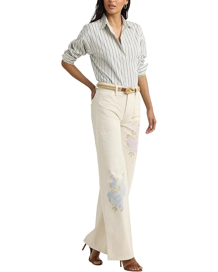 Lauren Ralph Lauren Striped Cotton Broadcloth Shirt | Shirts & Tops 3 Lauren Ralph Lauren Striped Cotton Broadcloth Shirt | Shirts & Tops - Image 3