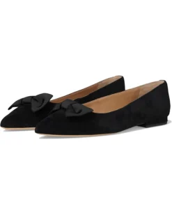 Lauren Ralph Lauren Londyn Bow-Trim Suede Ballet Flat | Flats