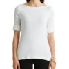 Lauren Ralph Lauren Petite Cotton Boat Neck T-Shirt | Shirts & Tops