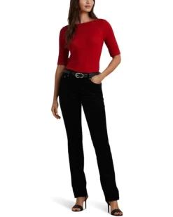 Lauren Ralph Lauren Stretch Cotton Boatneck Tee | Shirts & Tops -Lauren Ralph Store 61Kpf3C23KL. AC SR736920