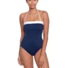 Lauren Ralph Lauren Bel Air Modern Bandeau One Piece, | Swimwear