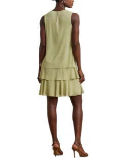 Lauren Ralph Lauren Crinkle Georgette Shift Dress | Dresses
