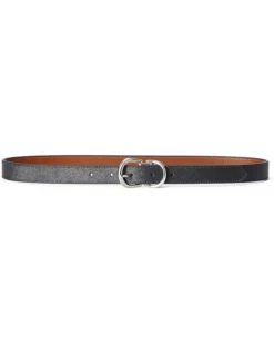 Lauren Ralph Lauren Reversible Crosshatch Leather Belt | Belts