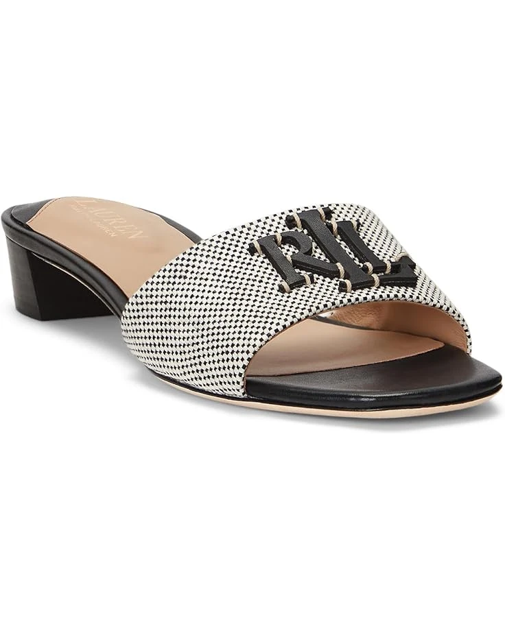 Lauren Ralph Lauren Fay Canvas & Leather Sandal | Heels 1 Lauren Ralph Lauren Fay Canvas & Leather Sandal | Heels