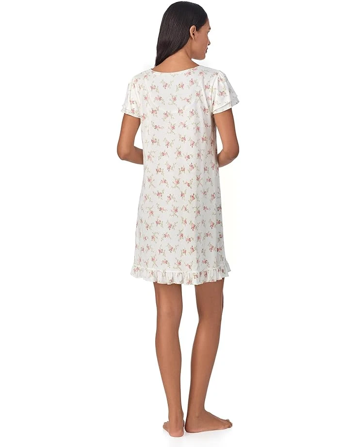Lauren Ralph Lauren Short Ruffle Sleeve Gown | Sleepwear 2 Lauren Ralph Lauren Short Ruffle Sleeve Gown | Sleepwear - Image 2