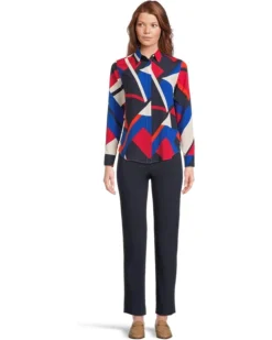 Lauren Ralph Lauren Petite Classic Fit Print Crepe Shirt | Shirts & Tops -Lauren Ralph Store 61U3X4xCcgL. AC SR736920