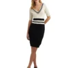 Lauren Ralph Lauren Two-Tone Cotton-Blend Sweater Dress | Dresses