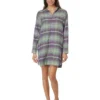 Lauren Ralph Lauren Brushed Twill Long Sleeve Sleepshirt | Sleepwear