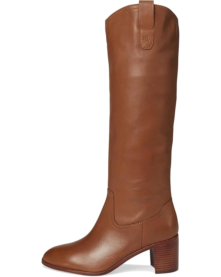 Lauren Ralph Lauren Carla Burnished Leather Tall Boots 4 Lauren Ralph Lauren Carla Burnished Leather Tall Boots - Image 4