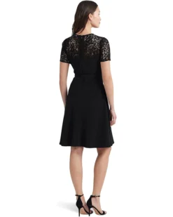 Lauren Ralph Lauren Lace-Trim Georgette Cocktail Dress | Dresses -Lauren Ralph Store 61ZLZP95srL. AC SR736920