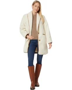 Lauren Ralph Lauren Sherpa W Trim 2 Bttn | Coats & Outerwear -Lauren Ralph Store 61ZpicvTYZL. AC SR736920