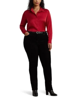 Lauren Ralph Lauren Plus Size Satin Charmeuse Shirt | Shirts & Tops -Lauren Ralph Store 61aqyegpBuL. AC SR736920