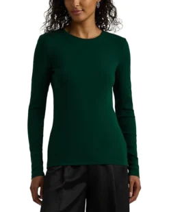 Lauren Ralph Lauren Cotton-Blend Long-Sleeve Top | Shirts & Tops