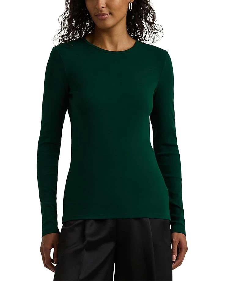 Lauren Ralph Lauren Cotton-Blend Long-Sleeve Top | Shirts & Tops 1 Lauren Ralph Lauren Cotton-Blend Long-Sleeve Top | Shirts & Tops