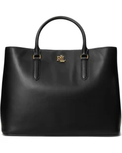 Lauren Ralph Lauren Leather Large Marcy Satchel | Handbags