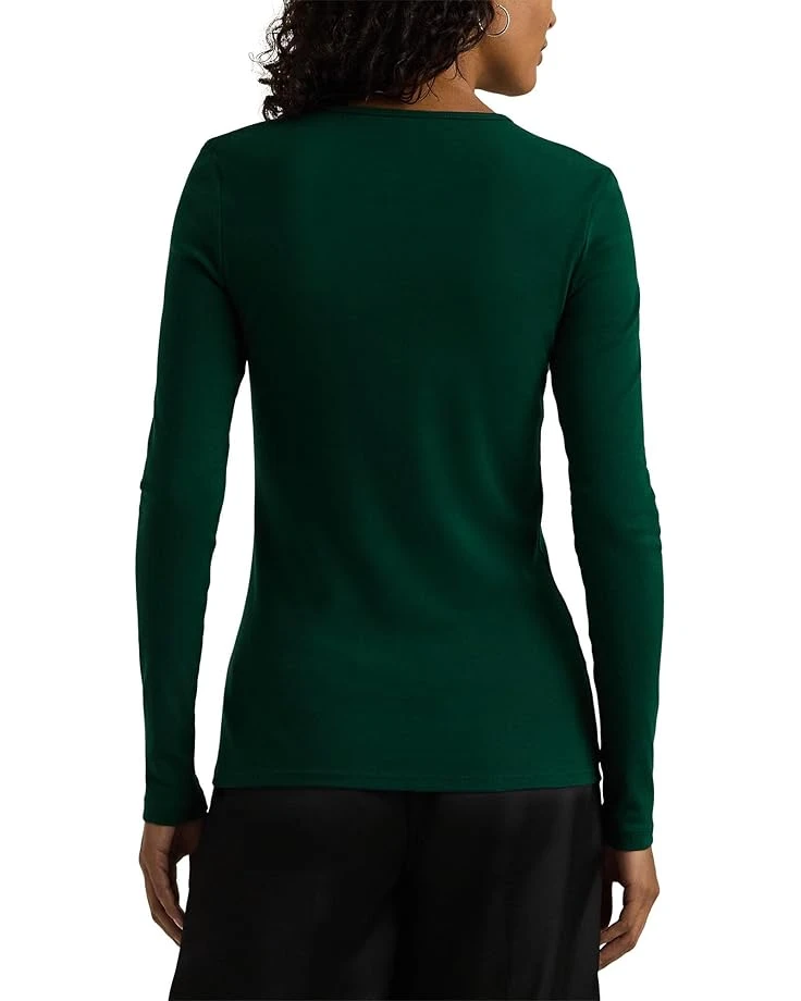 Lauren Ralph Lauren Cotton-Blend Long-Sleeve Top | Shirts & Tops 2 Lauren Ralph Lauren Cotton-Blend Long-Sleeve Top | Shirts & Tops - Image 2