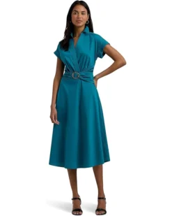 Lauren Ralph Lauren Stretch-Cotton Blend Surplice Dress | Dresses -Lauren Ralph Store 61hvGi5EI3L. AC SR736920