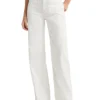 Lauren Ralph Lauren High-Rise Wide-Leg Jeans in White Wash
