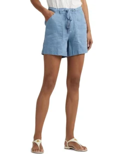 Lauren Ralph Lauren Linen Tassel-Drawcord Shorts