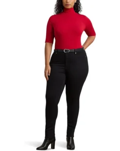 Lauren Ralph Lauren Plus-Size Stretch Jersey Turtleneck | Shirts & Tops -Lauren Ralph Store 61jko04eOL. AC SR736920