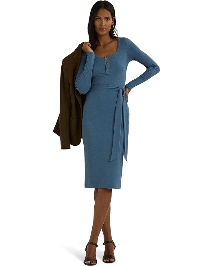 Lauren Ralph Lauren Belted Rib-Knit Henley Dress | Dresses 1 Lauren Ralph Lauren Belted Rib-Knit Henley Dress | Dresses