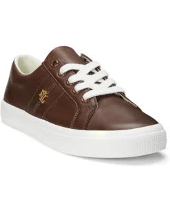 Lauren Ralph Lauren Janson II Burnished Leather Sneakers | Sneakers & Athletic Shoes