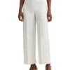 Lauren Ralph Lauren Linen-Blend Twill Wide-Leg Cropped Pants