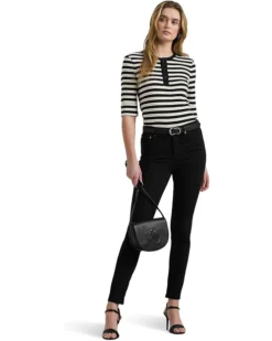 Lauren Ralph Lauren Striped Stretch Cotton Henley Tee | Shirts & Tops -Lauren Ralph Store 61oWaL7EZL. AC SR736920
