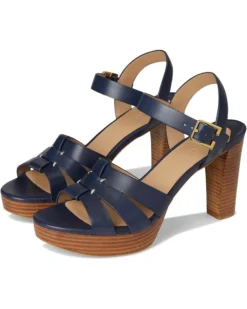 Lauren Ralph Lauren Soffia Burnished Leather Sandals | Heels