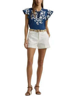 Lauren Ralph Lauren Floral-Embroidered Jersey Tie-Neck Top | Shirts & Tops -Lauren Ralph Store 61pQUlgGVWL. AC SR736920
