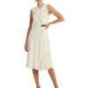 Lauren Ralph Lauren Buckle-Trim Georgette Sleeveless Dress | Dresses