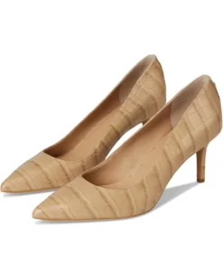 Lauren Ralph Lauren Lanette Crocodile Embossed Leather Pumps | Heels