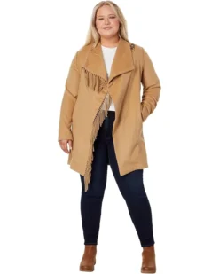 Lauren Ralph Lauren Fringe Drape Front Wool | Coats & Outerwear