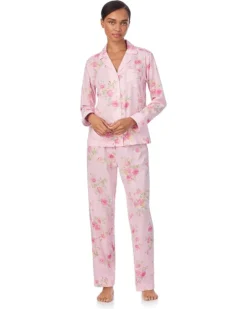 Lauren Ralph Lauren Long Sleeve Woven Notch Pj Set | Sleepwear -Lauren Ralph Store 61tiOwOKSoL. AC SR736920