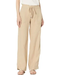 Lauren Ralph Lauren Linen Wide-Leg Pants